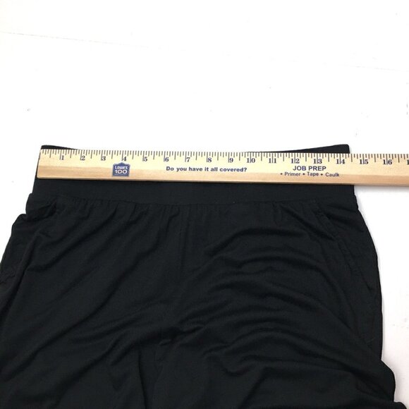 NEW Belle by Kim Gravel Black Wide Leg Pants Stretch Knit Lightweight Flowy XS - Picture 5 of 12
